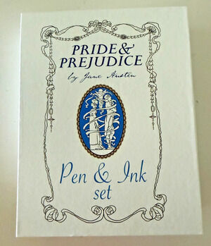 Pride & Prejudice Jane Austen Pen & Ink Calligraphy Gift Set Boxed